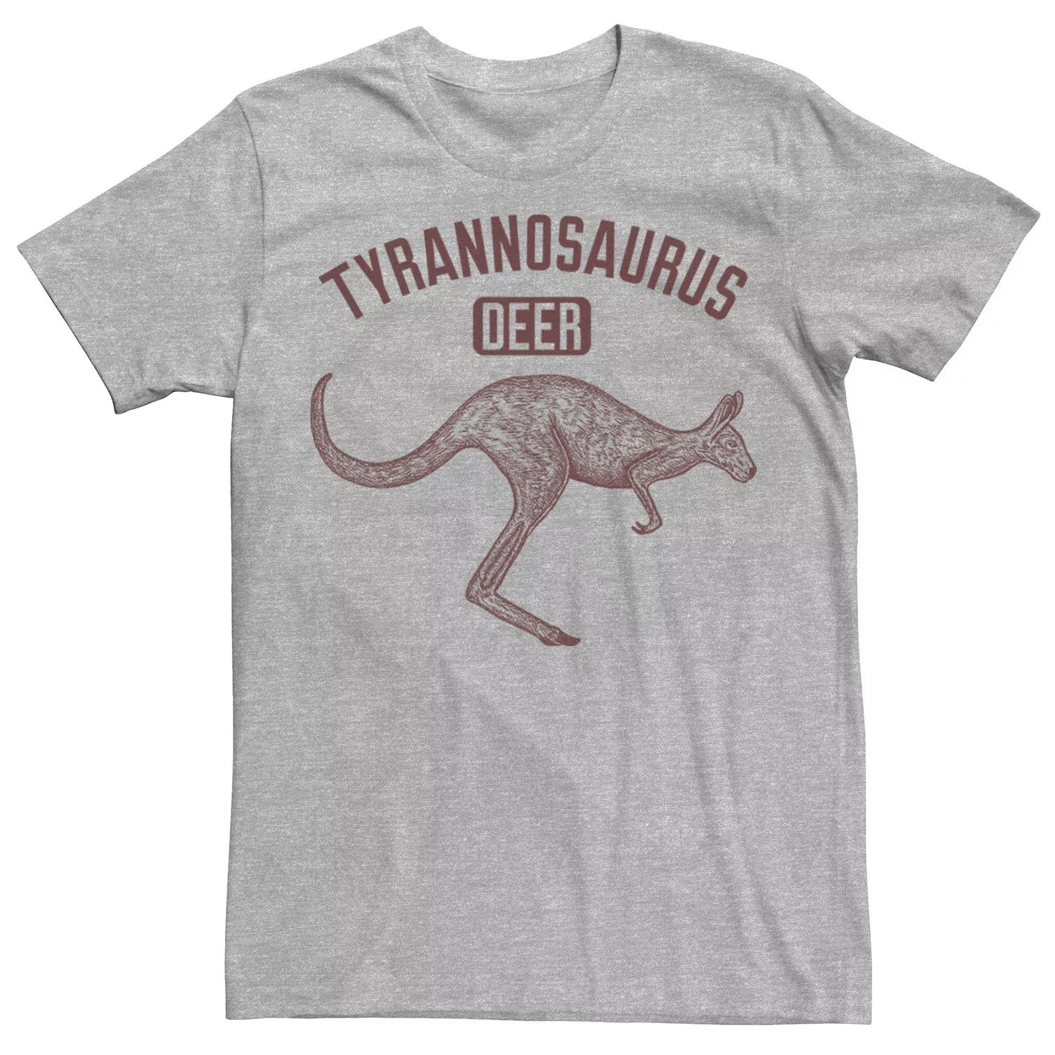 Мужская забавная футболка с тираннозавром и кенгуру Licensed Character