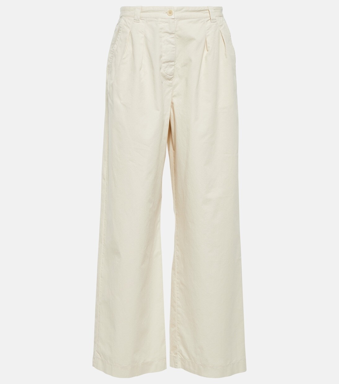 

Широкие хлопковые брюки A.P.C., белый