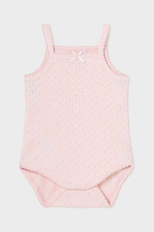 

Хлопковое боди для новорожденных Mayoral Newborn, бежевый