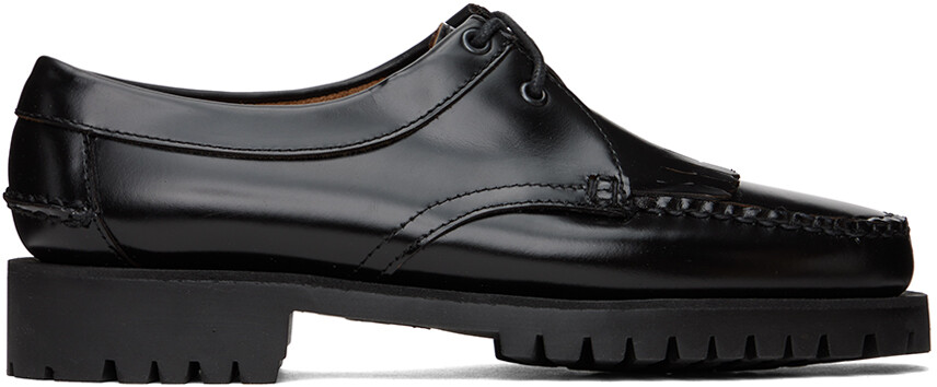 

Черные лоферы James с бахромой и выступами Sebago