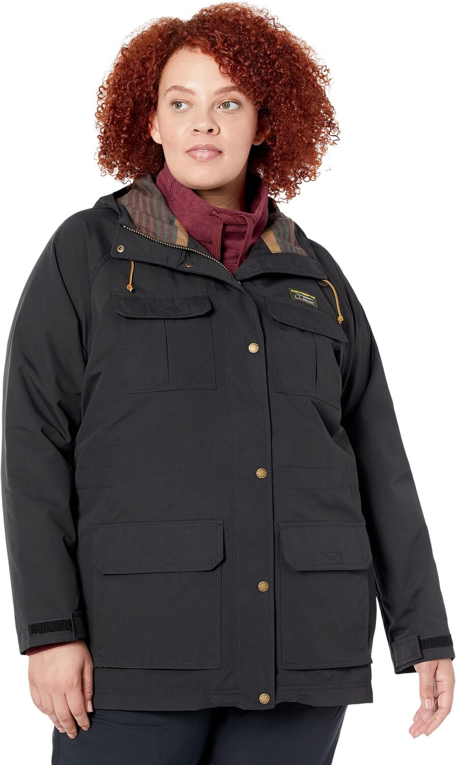 

Куртка Plus Size Mountain Classic Water Resistant Jacket L.L.Bean, черный