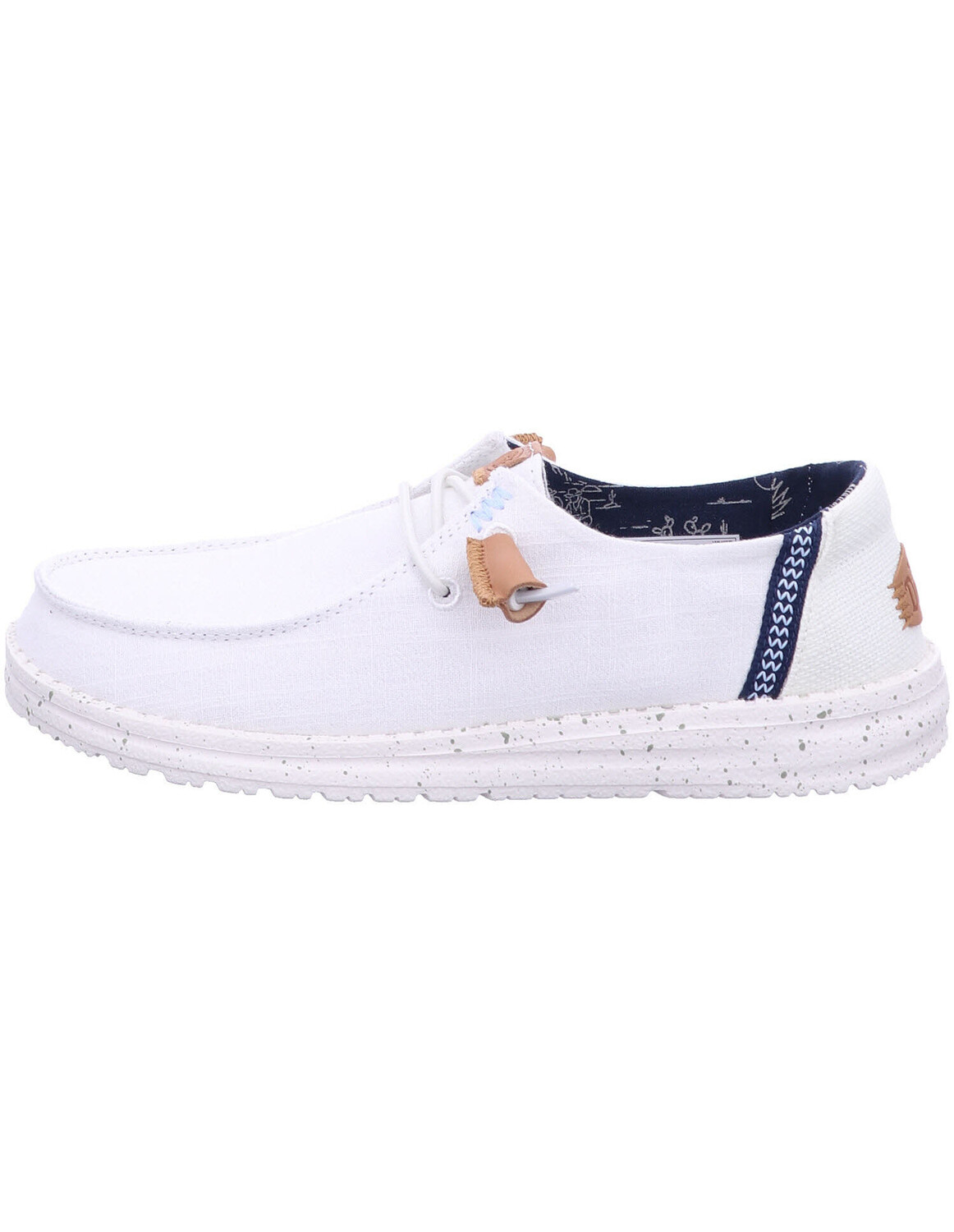 

Туфли Hey Dude Halbschuhe Wendy Washed, цвет Canvas White