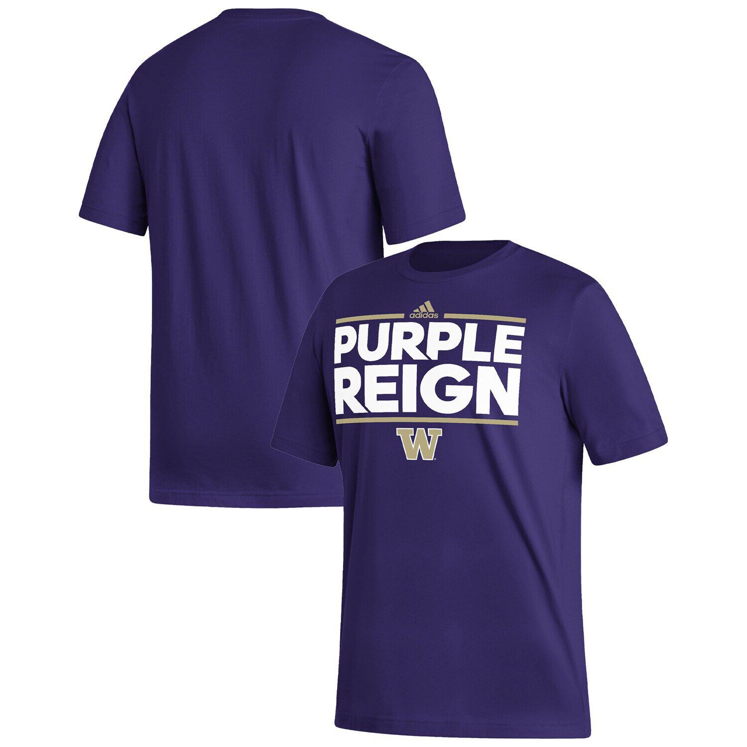 

Мужская фиолетовая футболка Washington Huskies Local Dassler Fresh adidas