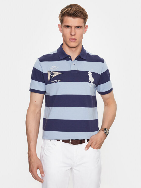 

Рубашка поло стандартного кроя Polo Ralph Lauren, синий