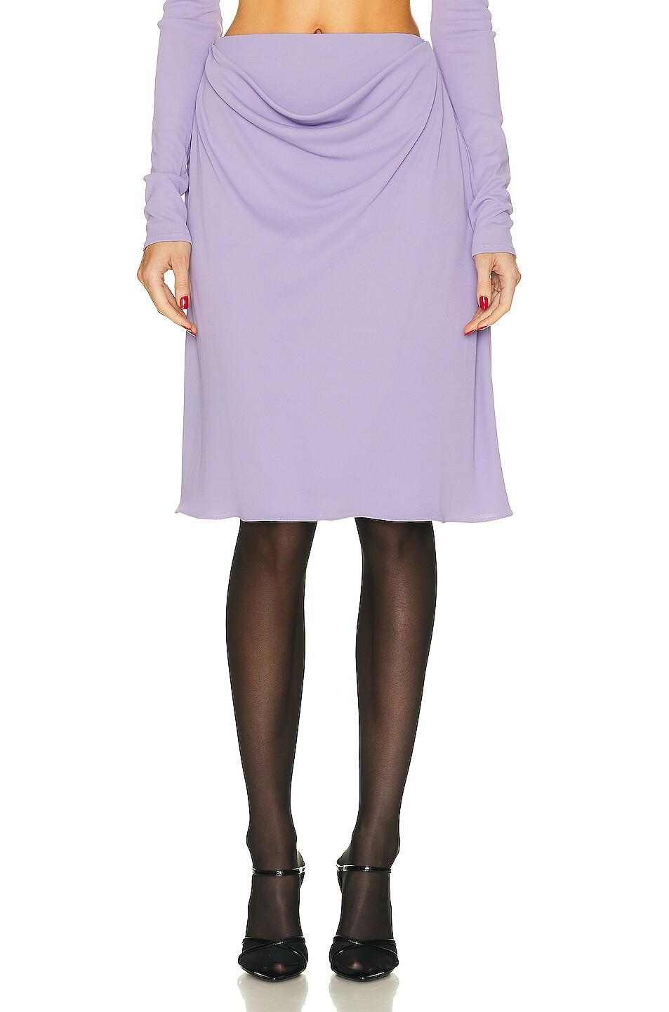 

Юбка Maximilian Davis Lorna Draped, сиреневый
