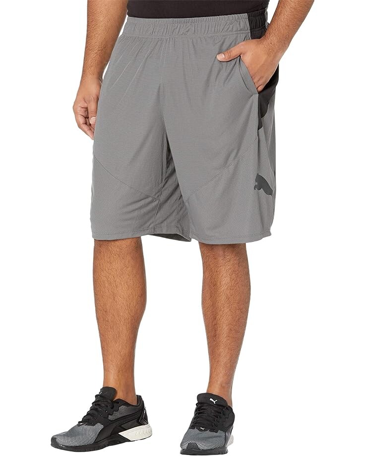 

Шорты PUMA Big & Tall Cat Shorts, цвет Castlerock/Puma Black