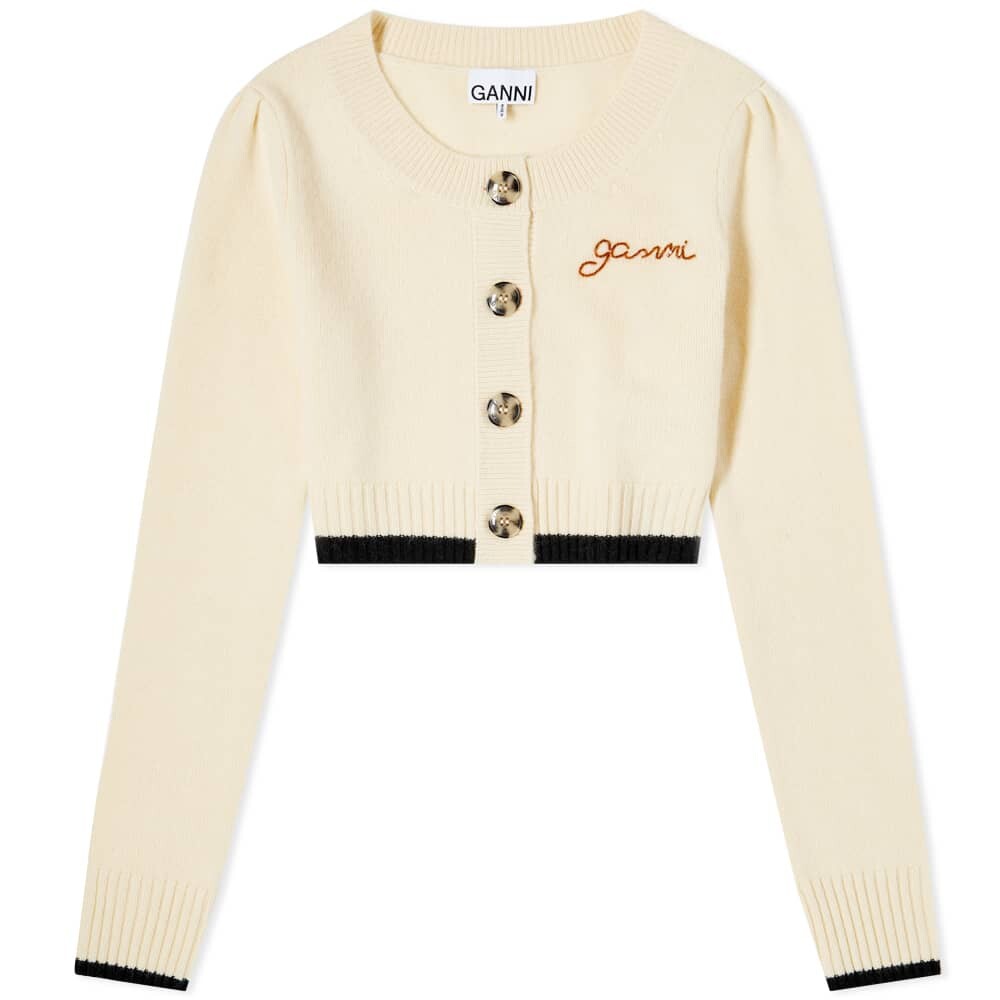 

Джемпер GANNI Logo Cropped Cardigan