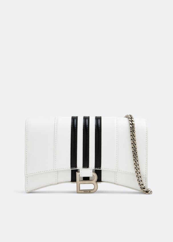 

Кошелек BALENCIAGA x adidas Hourglass chain wallet, белый