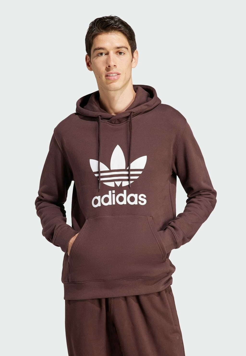 

Толстовка Trefoil adidas Originals, цвет shadow brown