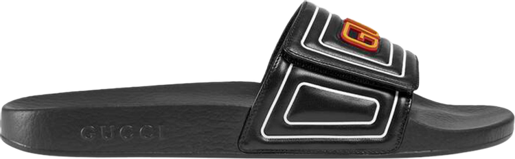 Сандалии Gucci Slide Gucci Logo - Black, черный сандалии gucci quilted slide black черный