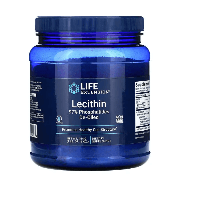 Лецетин 454 g Life Extension life extension буферный порошок с витамином c 454 г
