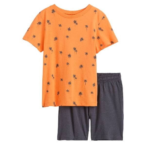 

Комплект H&M Palm Trees, 2 предмета, оранжевый/темно-серый