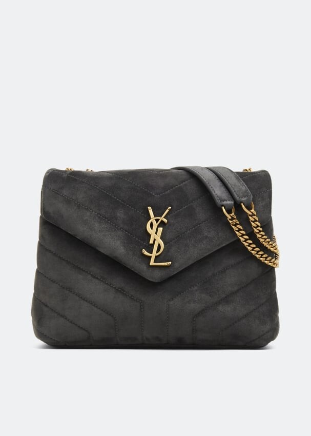 

Сумка SAINT LAURENT Loulou small chain bag, серый