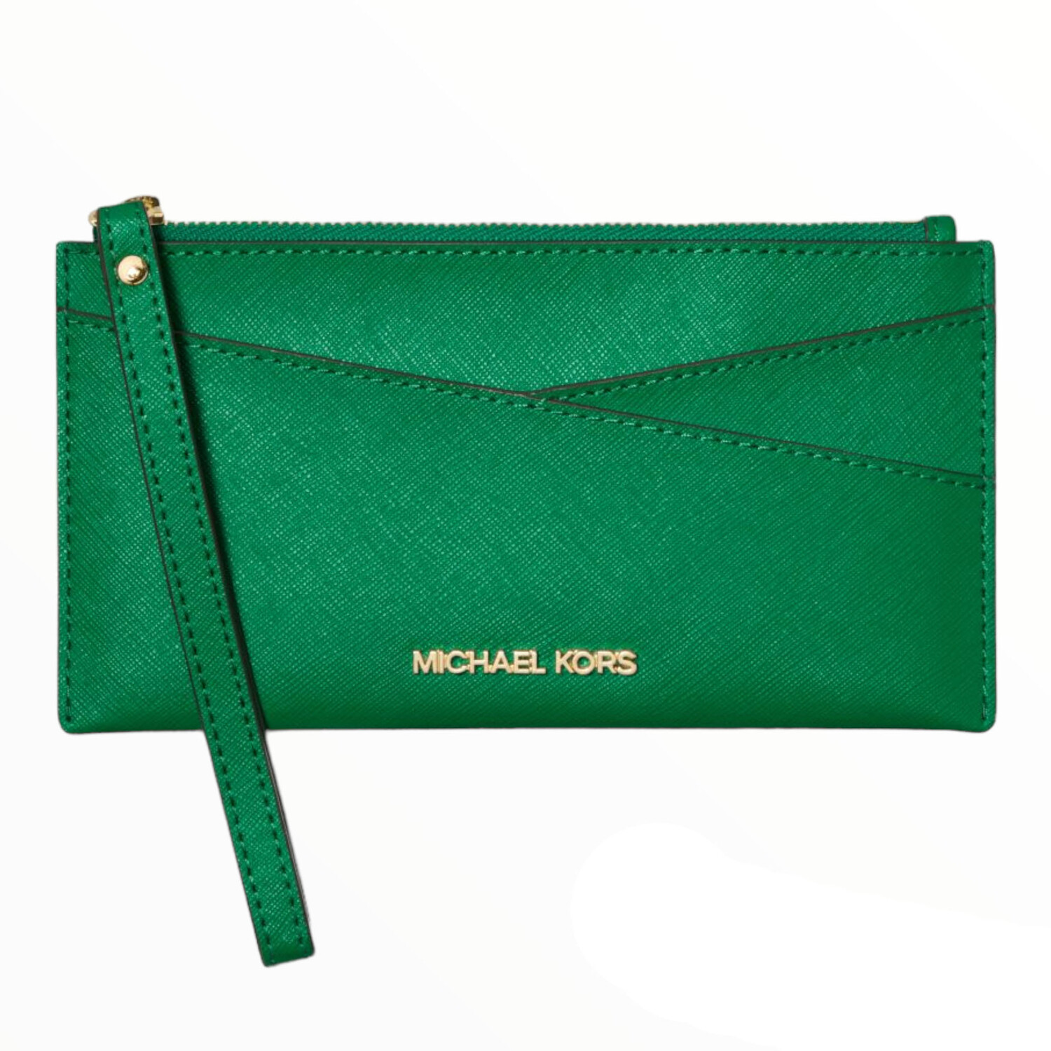 

Кошелек Michael Michael Kors Jet Set Medium Saffiano Leather Crossover, зеленый