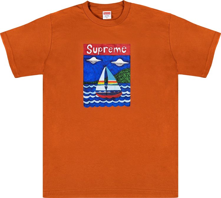 

Футболка Supreme Sailboat Tee 'Rust', медный, Оранжевый