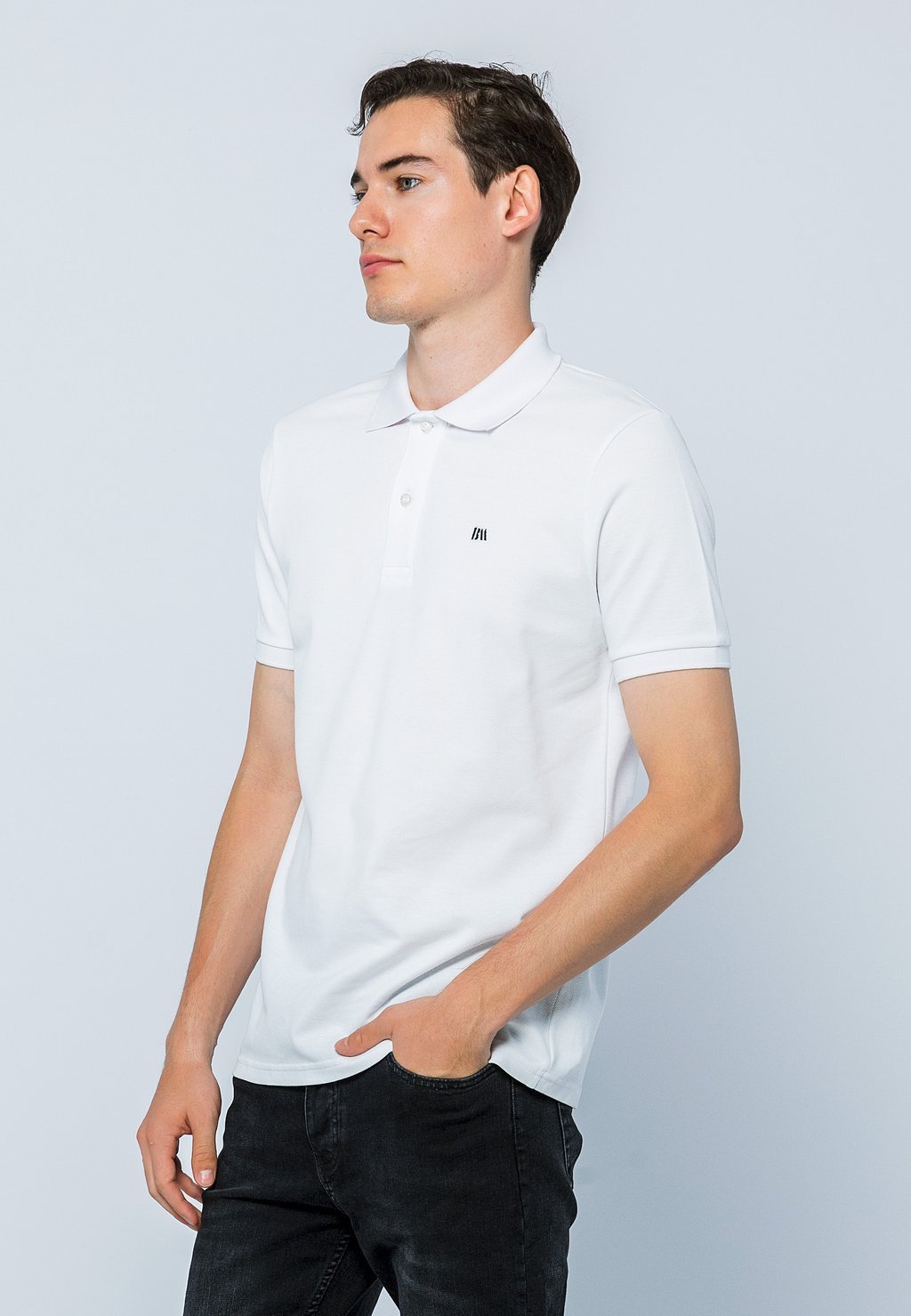 

Рубашка поло SHORT SLEEVE CASUAL Basics and More, белый