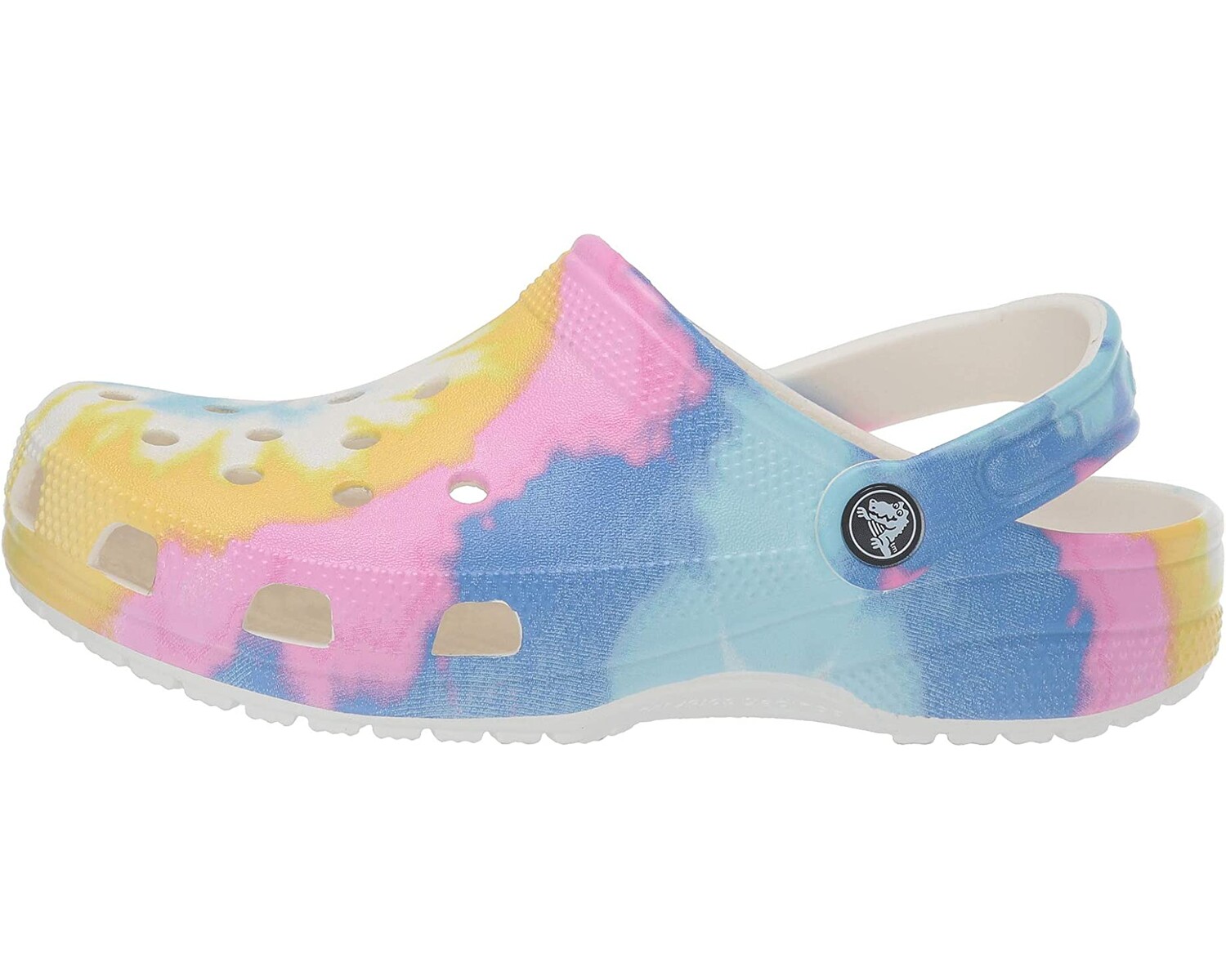 

Сабо Classic Tie-Dye Graphic Clog Crocs, белый