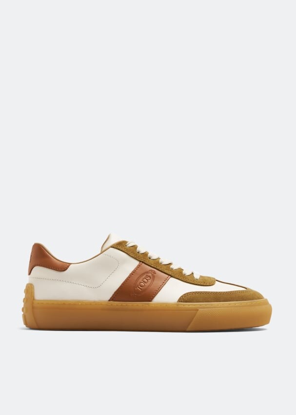 

Кроссовки TOD'S Low-top leather sneakers, бежевый