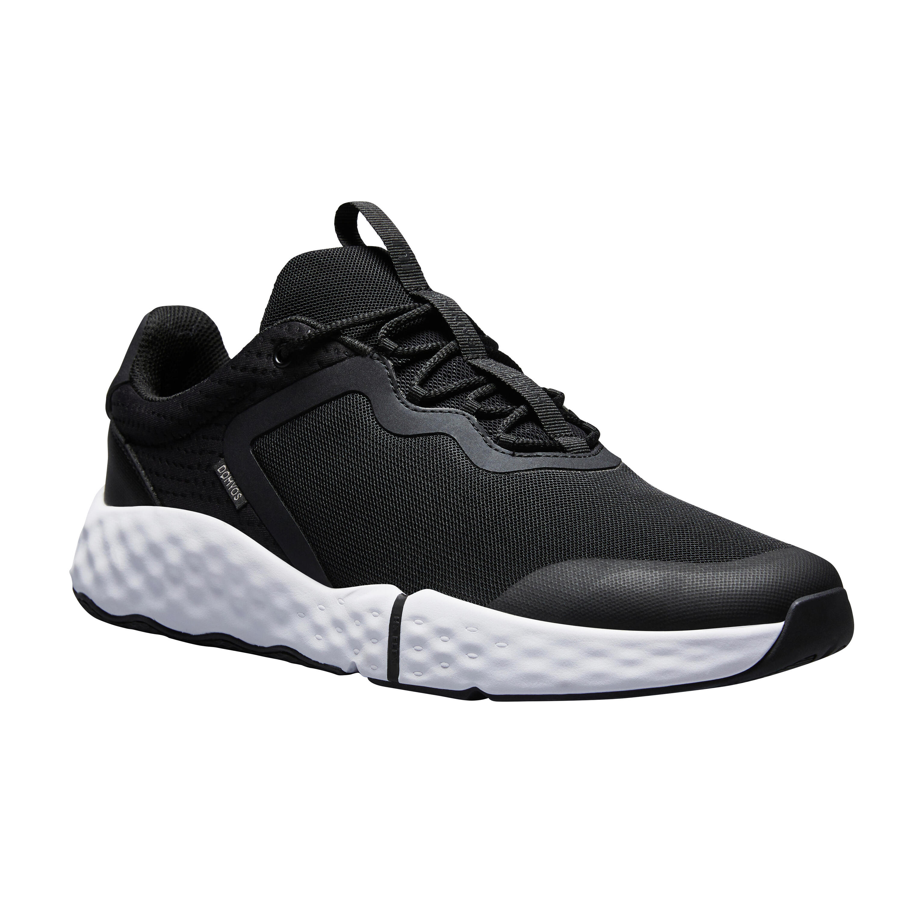 Спортивная обувь для фитнеса мужская - 520 черный DOMYOS, черно-белый футболка domyos спортивная 50 размер