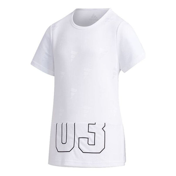 

Футболка Adidas YG EL SS TEE Sports Short Sleeve Big Boys White, Белый