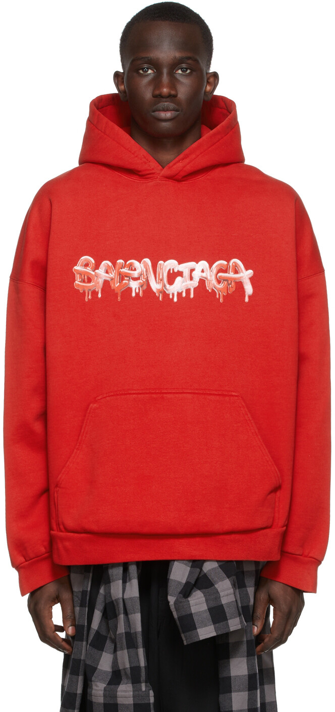

Толстовка с красной слизью Balenciaga