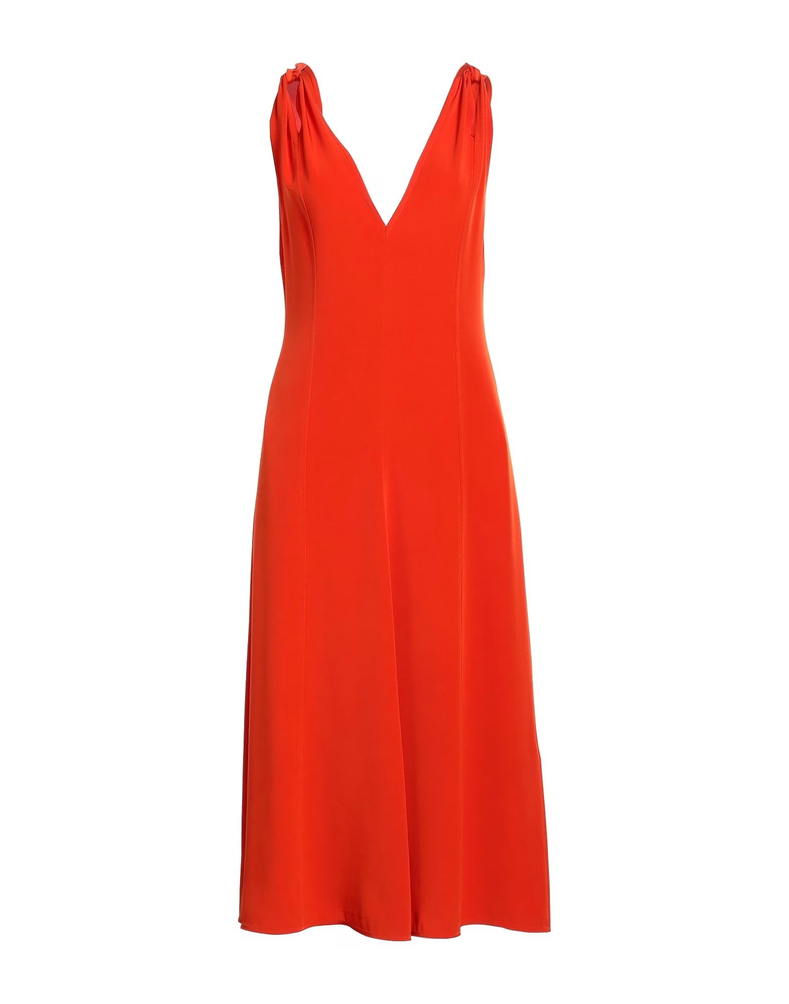 цена Платье Victoria Beckham Midi, оранжевый