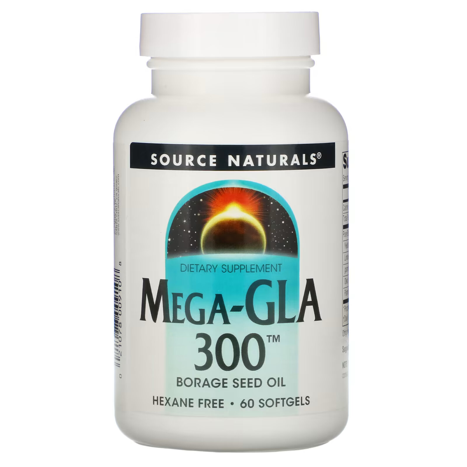 Source Naturals, Мега-GLA 300, 60 мягких капсул мега берн 60 капсул biform