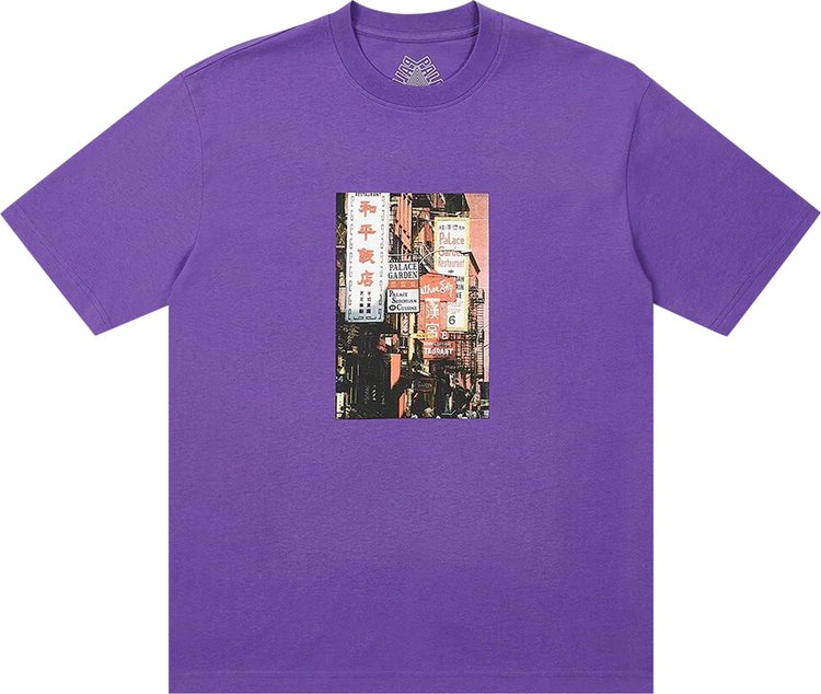 

Футболка Palace Downtown T-Shirt 'Regal Purple', фиолетовый