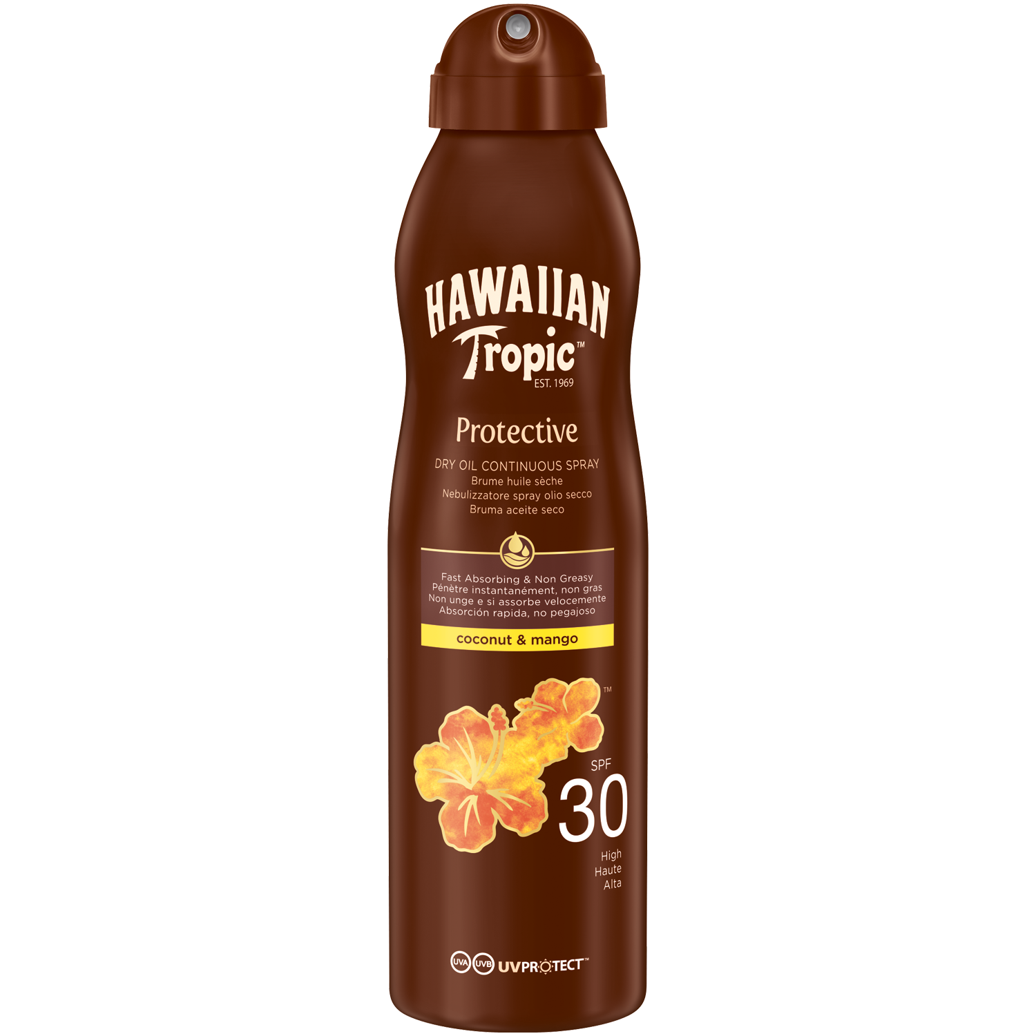 Hawaiian Tropic Protective масло-спрей для загара SPF30, 180 мл - фото