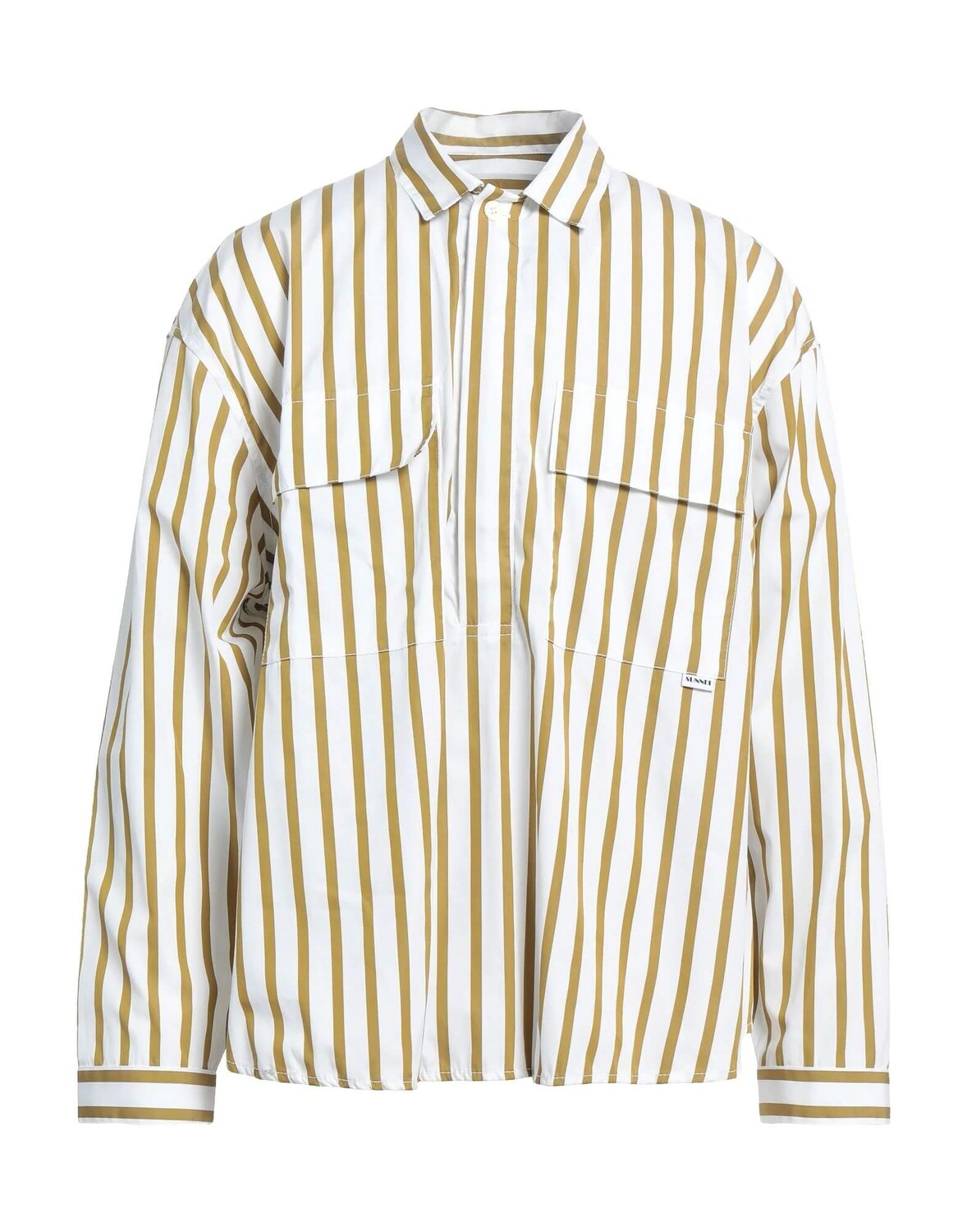 

Рубашка Sunnei Striped, белый/светло-коричневый