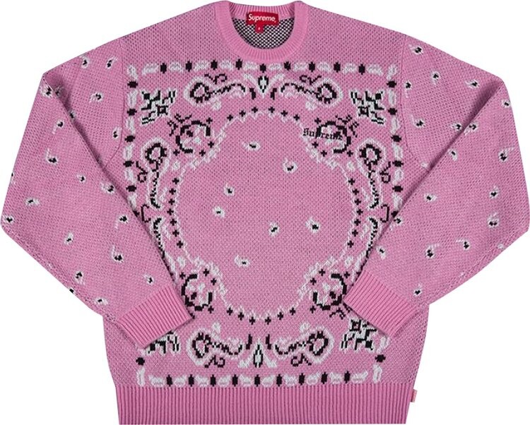 

Свитер Supreme Bandana Sweater 'Light Pink', розовый