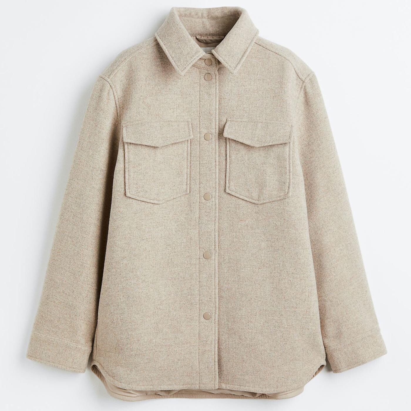 

Куртка-рубашка H&M, бежевый