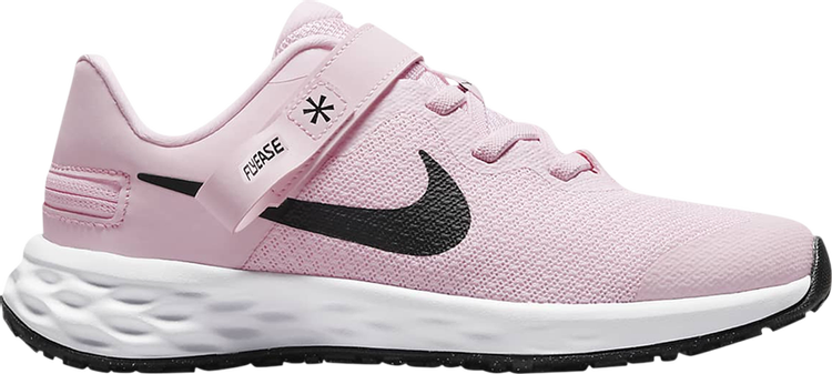 Кроссовки Nike Revolution 6 FlyEase PS 'Pink Foam', черный кроссовки нейтрального цвета nike revolution 6 flyease gs nike цвет pink foam black