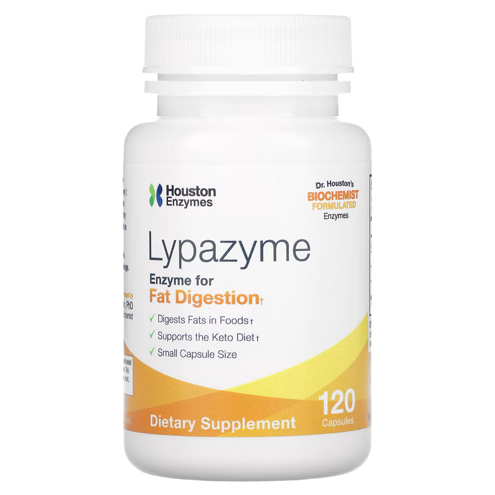 Houston Enzymes, Липазим, 120 капсул houston enzymes zyme prime 90 капсул