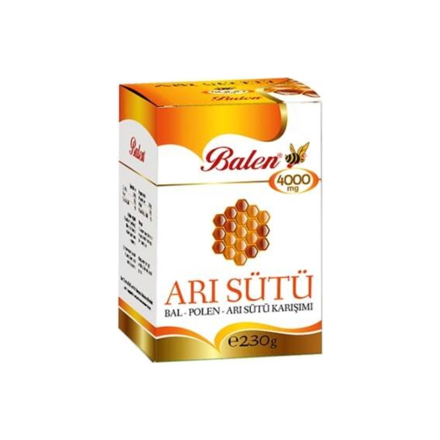 

Balenine Royal Jelly Honey Pollen 4000 Mgr 230 Gr