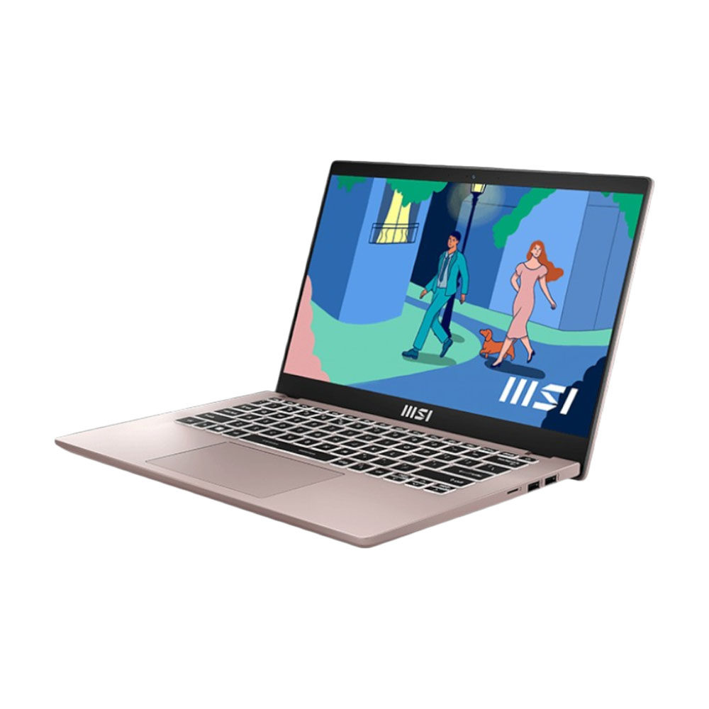 Ноутбук MSI Modern 14 C12M 14, 16Гб/512Гб, i5-1235U, бежево-розовый, английская раскладка