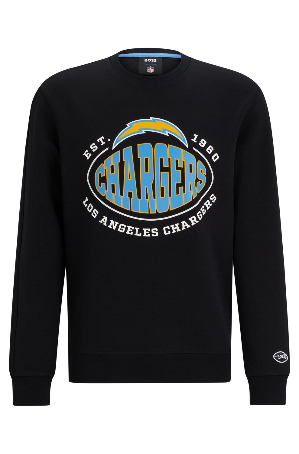 

Свитшот Boss X Nfl Cotton-blend With Collaborative Branding Chargers, черный
