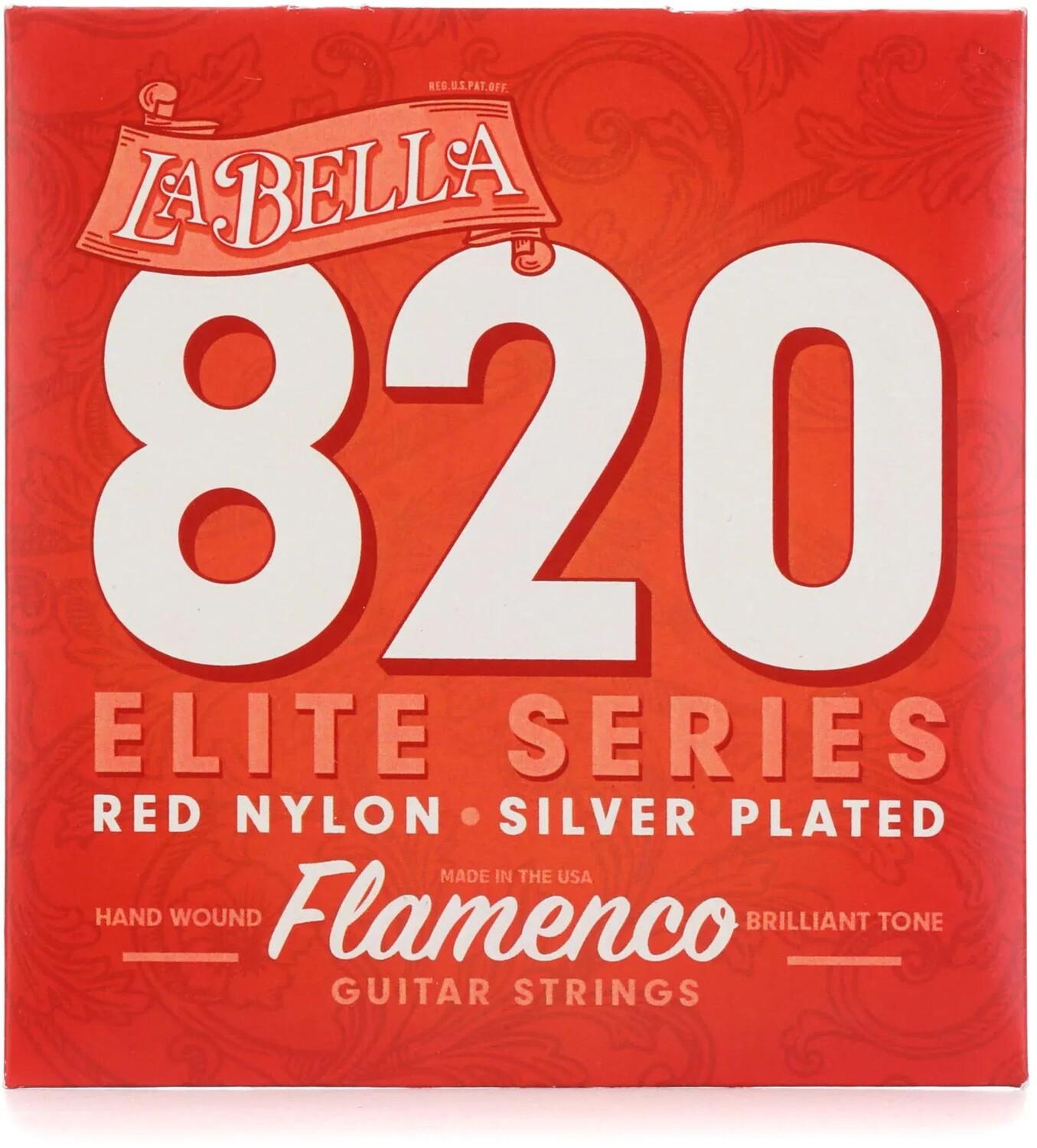 

Струны для гитары фламенко La Bella 820 Elite Red, нейлоновые, среднего натяжения