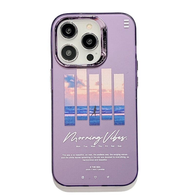 

Чехол для телефона Baohuguang Bao Huguang, Seaside SunsetNew color silver shell - national tide series