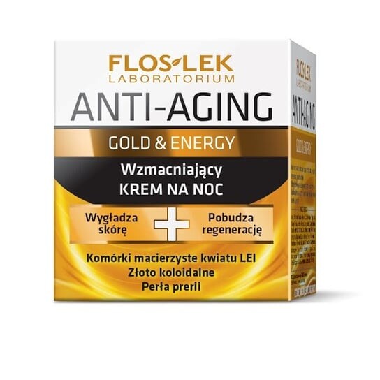 

Укрепляющий ночной крем, 50 мл Floslek, Anti-Aging, Gold & Energy, FLOS-LEK