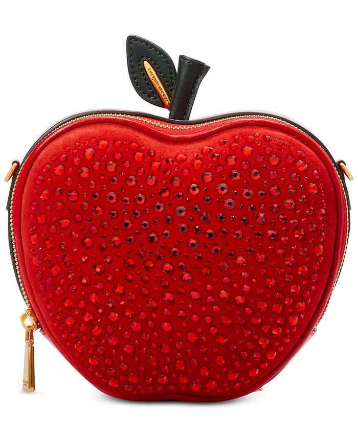 Гладкая кожаная сумка через плечо Big Apple с украшением kate spade new york, красный цена и фото