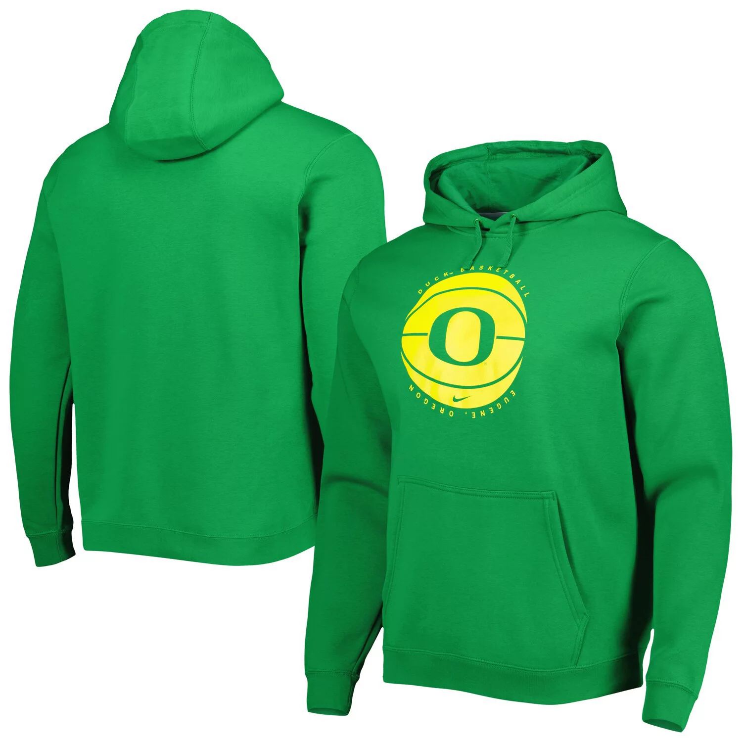 цена Мужской зеленый баскетбольный пуловер с капюшоном Oregon Ducks Nike