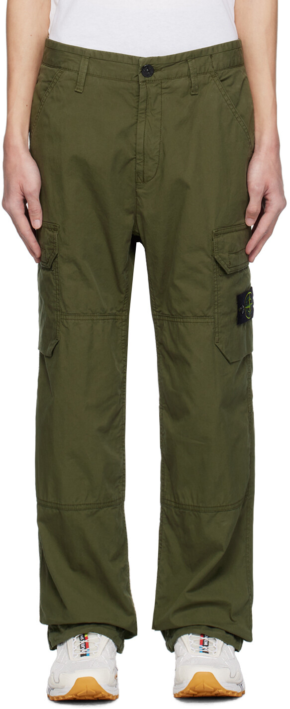 

Зеленые брюки-карго Comfort Stone Island, Зеленый