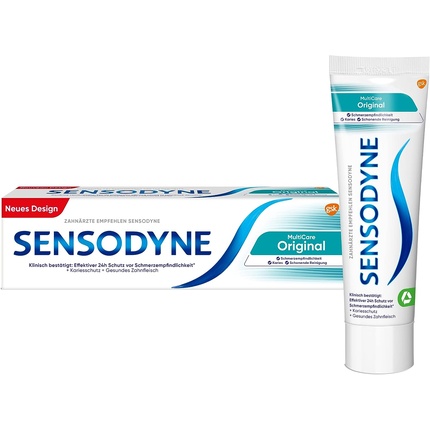 Оригинальная зубная паста Multicare с фтором для чувствительных зубов 75 мл, Sensodyne цена и фото