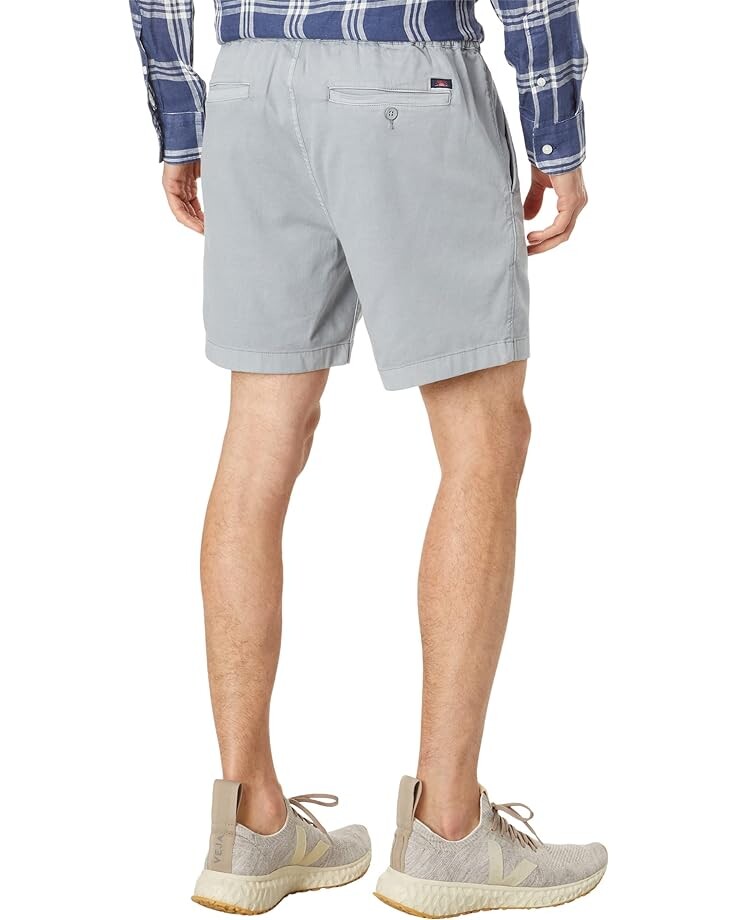 Шорты Faherty Essential Drawstring Shorts 6.5, цвет Rocky Grey фото