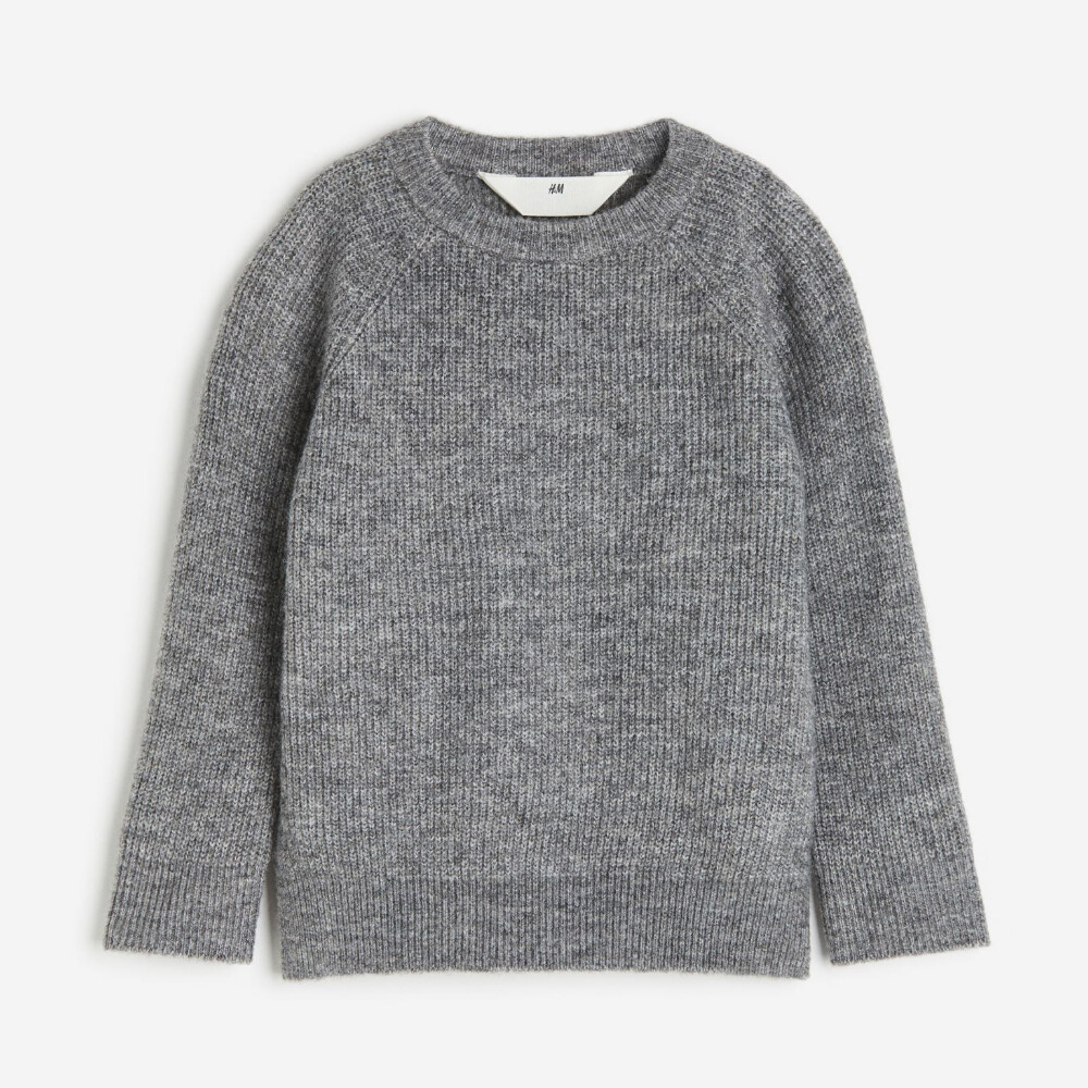 

Свитер H&M Raglan-sleeved, серый меланж