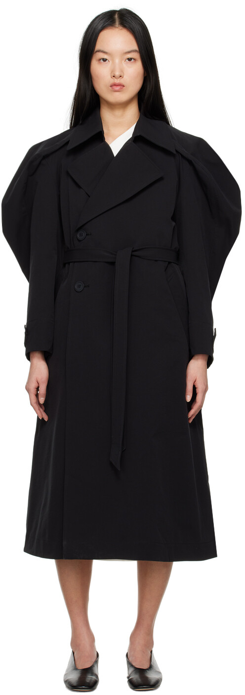 

Черный тренч R Issey Miyake
