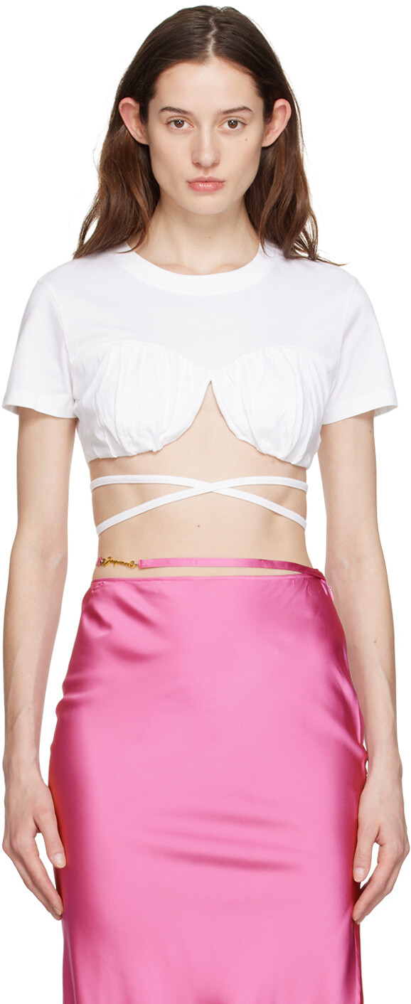 

Белая футболка Le Papier 'Le T-Shirt Baci' Jacquemus