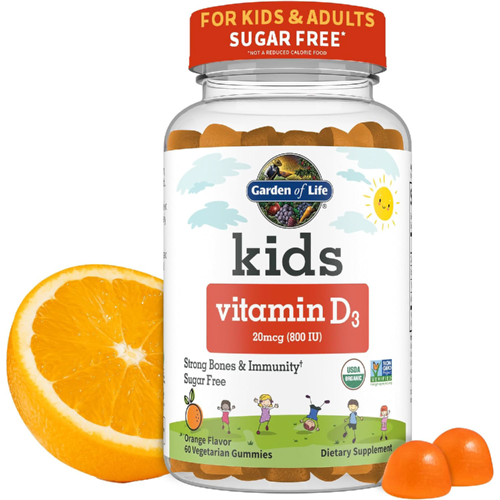 Витамин D3 Garden of Life Kids Organic Gummies, 60 мягких капсул