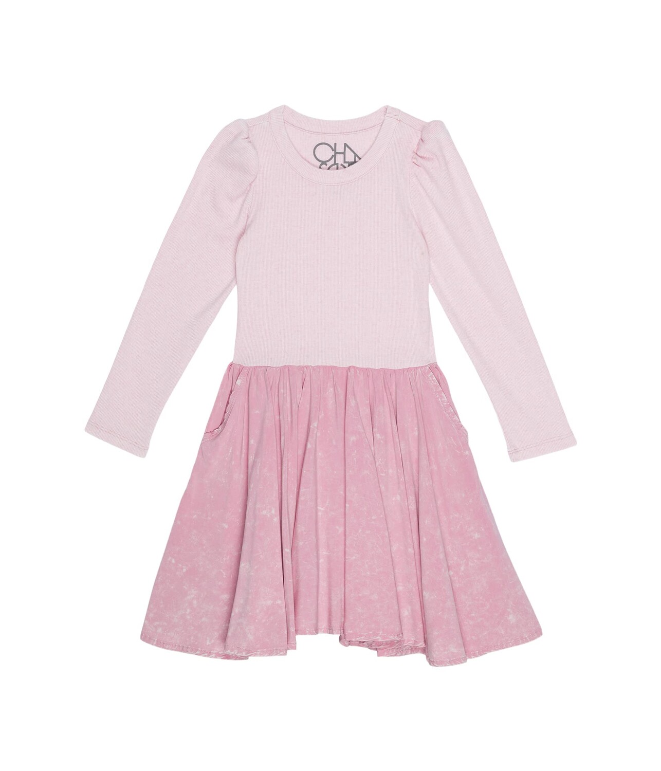 

Платье Chaser Kids, Puff Long Sleeve Dress with Twirl Skirt